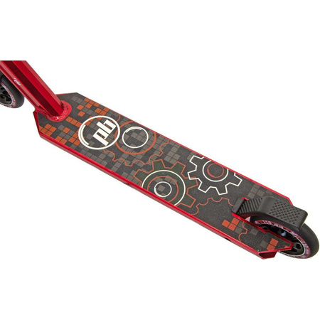 HULAJNOGA WYCZYNOWA PB STUNT 110MM GEAR CZERWONY METALIC
