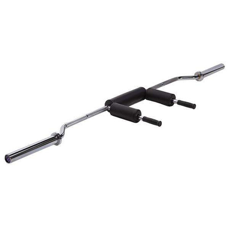 HMS GOL320 - 17-60-016 - Gryf olimpijski łamany 220 cm z zaciskami Lock Jaw black 