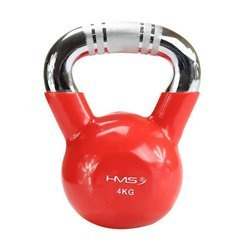 HMS KTC10 - 17-64-073 - Kettlebell żeliwny uchwyt chrom radełkowany 10 kg red