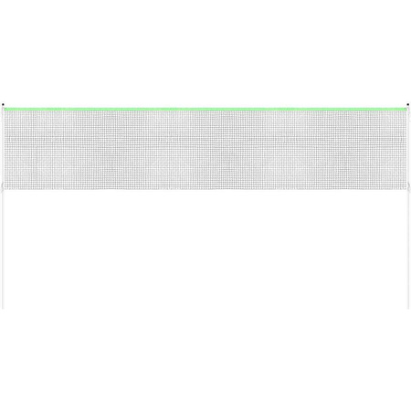 ZESTAW SŁUPKI SIATKA DO SIATKÓWKI BADMINTONA 609x220CM