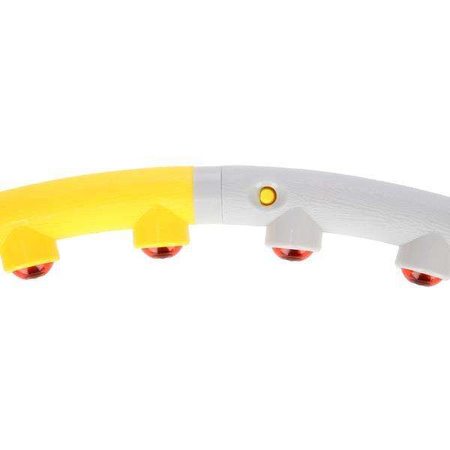 HMS HHP005 - 17-44-505 - Hula Hop masujący z magnesami 85 cm grey-yellow