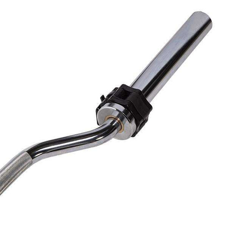HMS GOL320 - 17-60-016 - Gryf olimpijski łamany 220 cm z zaciskami Lock Jaw black 