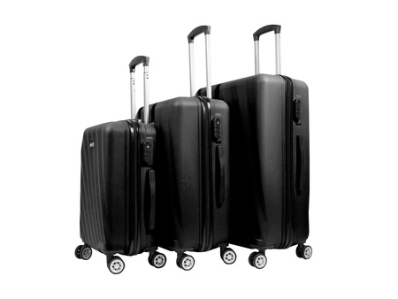 Aga Travel Zestaw walizek podróżnych MR4653 Czarny