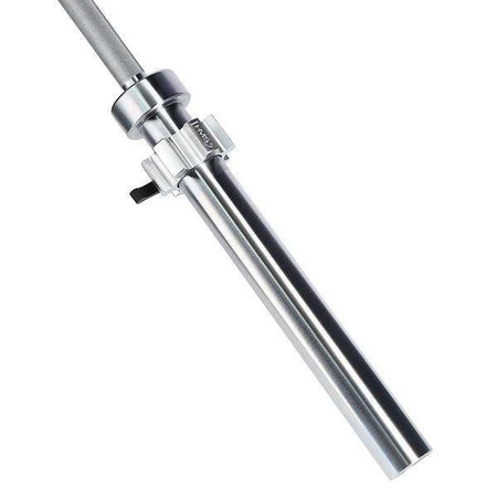 HMS PREMIUM GO900 - 17-60-009 - Gryf olimpijski 220 cm + ZG1500 silver zaciski Lock Jaw (2 szt)