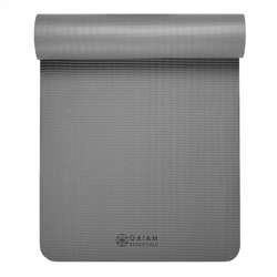 GAIAM MATA FITNESS 10 MM Z PASKIEM SZARA 63321