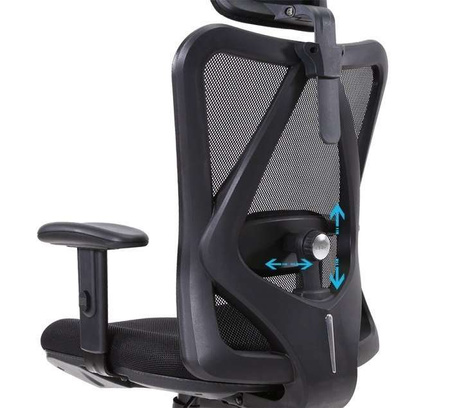 Fotel ergonomiczny ANGEL biurowy obrotowy eurOpa plus z podnóżkiem