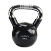 KTC20 BLACK KETTLEBELL ŻELIWNY POKRYTY WINYLEM Z CHROMOWANYM UCHWYTEM HMS
