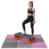 ONE FITNESS MP10 MULTIPACK PINK-GREY - 17-63-084 - Mata puzzle, 9 elementów, 10mm
