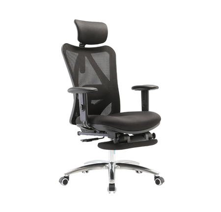 Fotel ergonomiczny ANGEL biurowy obrotowy eurOpa plus z podnóżkiem