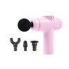 Pistolet do masażu Mini Masażer do ciała + Wymienne końcówki DS1608 Różowy