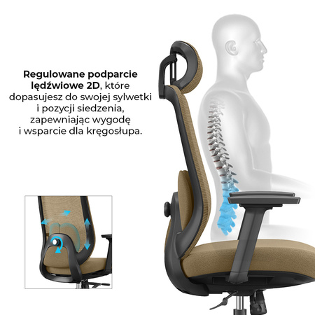 Fotel biurowy ergonomiczny ANGEL runO