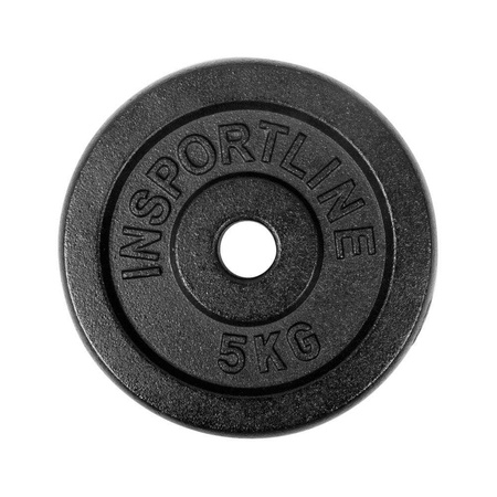 Żeliwne obciążenie talerz do sztangi 30mm inSPORTline Castblack 5 kg