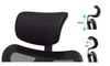 Fotel ergonomiczny ANGEL biurowy obrotowy eurOpa plus z podnóżkiem