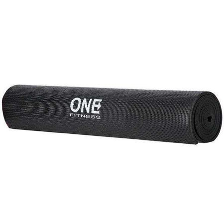ONE FITNESS YM02 BLACK - 17-44-204 - Mata do jogi 173x61x0,6cm 