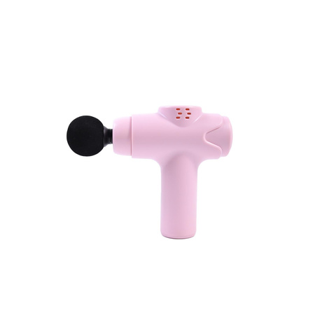 Pistolet do masażu Mini Masażer do ciała + Wymienne końcówki DS1608 Różowy