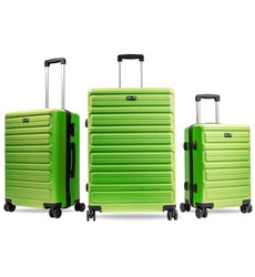 Aga Travel Zestaw walizek podróżnych MR4657 Jasnozielony