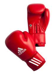 Rękawice bokserskie ADIDAS AIBA, czerwony, 12 oz