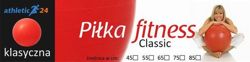 ATHLETIC24 Classic 45 fioletowa - Piłka fitness