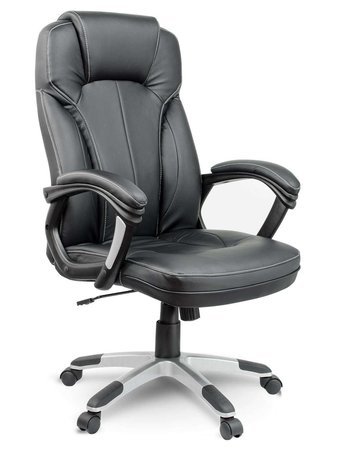 Fotel biurowy skórzany Eago EG-222 czarny