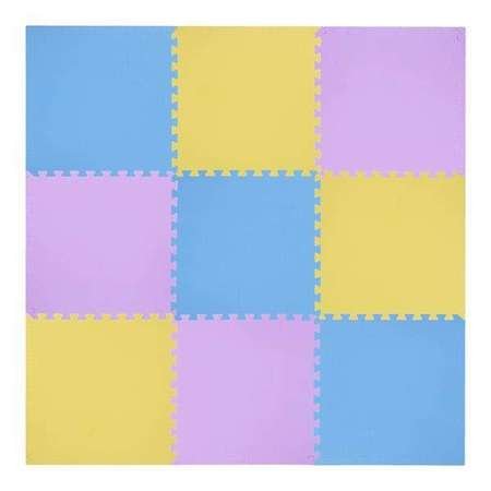 ONE FITNESS MP10 MULTIPACK YELLOW-BLUE-PURPLE - 17-63-081 - Mata puzzle, 9 elementów, 10mm