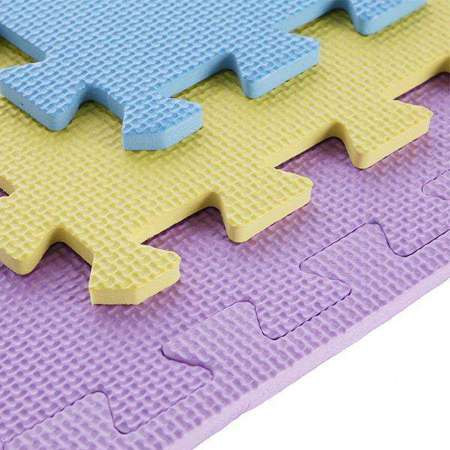ONE FITNESS MP10 MULTIPACK YELLOW-BLUE-PURPLE - 17-63-081 - Mata puzzle, 9 elementów, 10mm