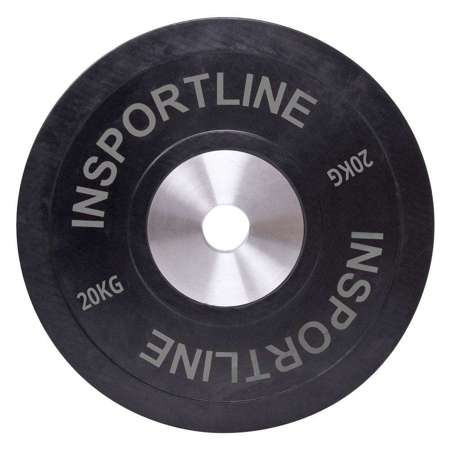 Obciążenie gumowe inSPORTline Bumper Plate 20 kg