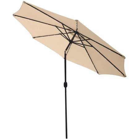 PARASOL OGRODOWY Z OŚWIETLENIEM LED 300CM BEŻOWY