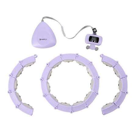 ZESTAW HULA HOP MAGNETYCZNY VIOLET HHM14 Z LICZNIKIEM HMS + PAS BR163 BLACK PLUS SIZE