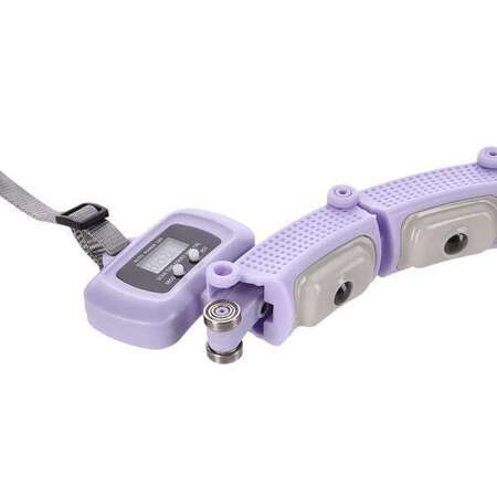 ZESTAW HULA HOP MAGNETYCZNY VIOLET HHM14 Z LICZNIKIEM HMS + PAS BR163 BLACK PLUS SIZE