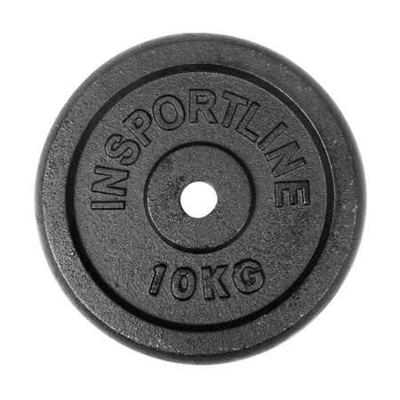 Żeliwne obciążenie talerz do sztangi 30mm inSPORTline Castblack 10 kg