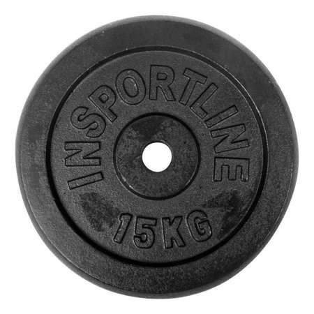 Żeliwne obciążenie talerz do sztangi 30mm inSPORTline Castblack 15 kg