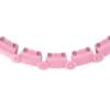 ZESTAW HULA HOP HHW11 LIGHT PINK Z WYPUSTKAMI I OBCIĄŻNIKIEM + PAS BR163 BLACK PLUS SIZE HMS