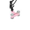 ZESTAW HULA HOP HHW11 LIGHT PINK Z WYPUSTKAMI I OBCIĄŻNIKIEM + PAS BR163 BLACK PLUS SIZE HMS