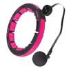 ZESTAW HULA HOP MAGNETYCZNY BLACK/PINK HHM16 Z LICZNIKIEM HMS + PAS WYSZCZUPLAJĄCY BR163 BLACK